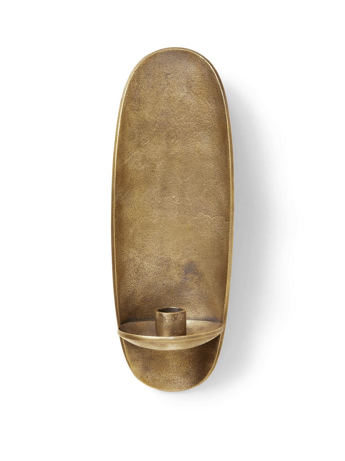 Agapé væglysestage - Brass finish